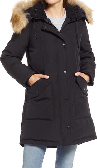 Sam edelman faux fur trimmed hooded fill parka on sale