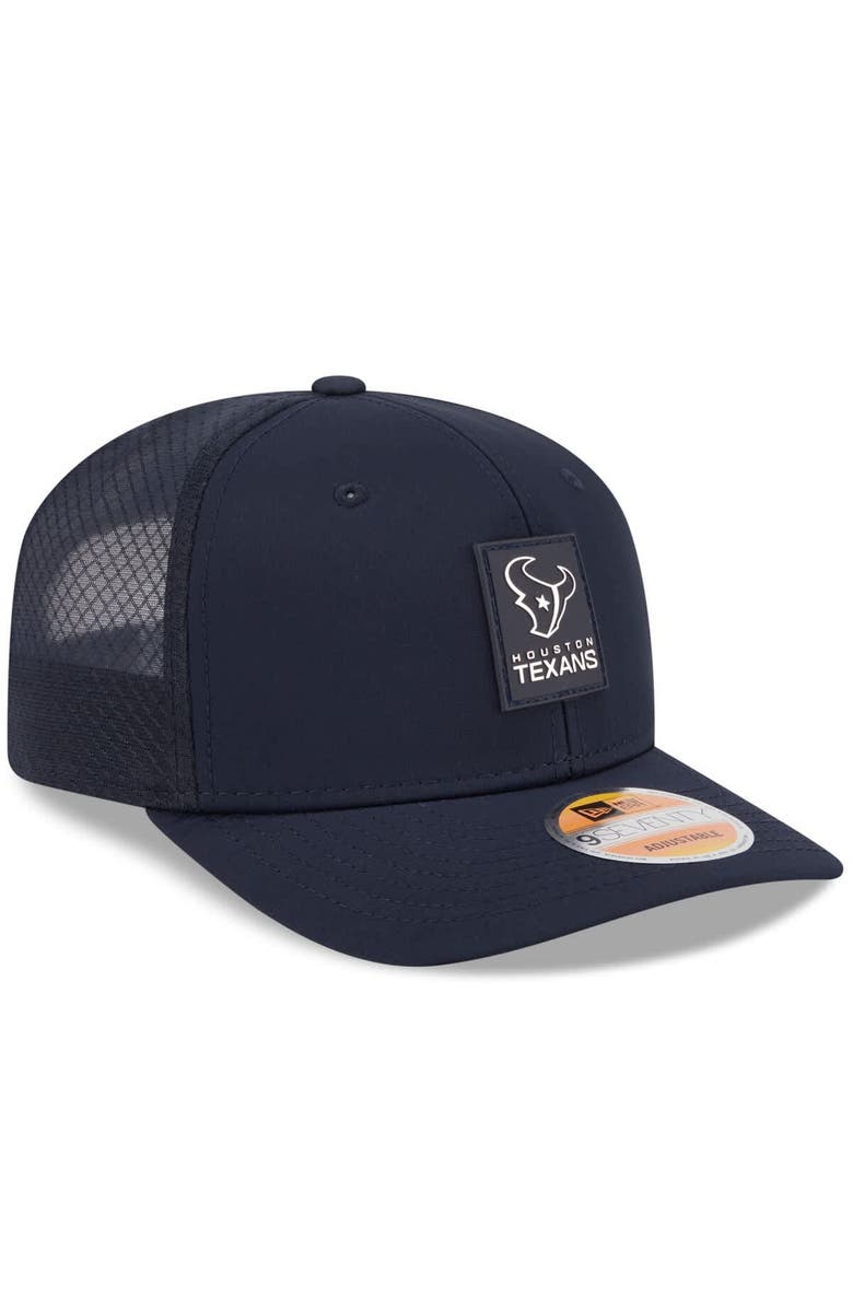 New Era Men's New Era Navy Houston Texans 2025 Sideline 9SEVENTY Trucker Adjustable Hat, Alternate, color, Navy