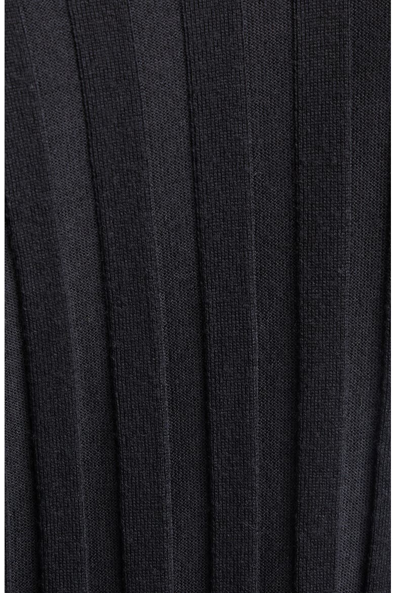 Rib Extrafine Merino Wool Cardigan, Alternate, color, NAVY