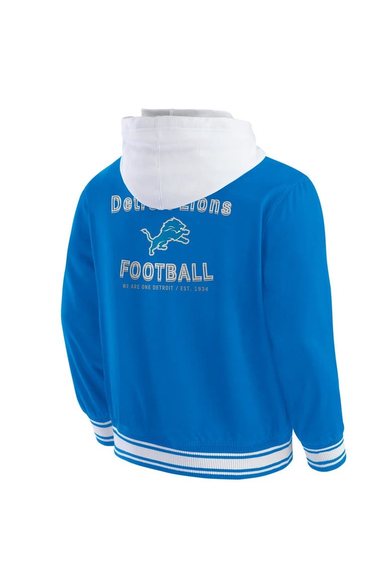Men's Darius Rucker Collection by Fanatics Blue Detroit Lions Full-Snap Hoodie Jacket, Alternate, color, Blue