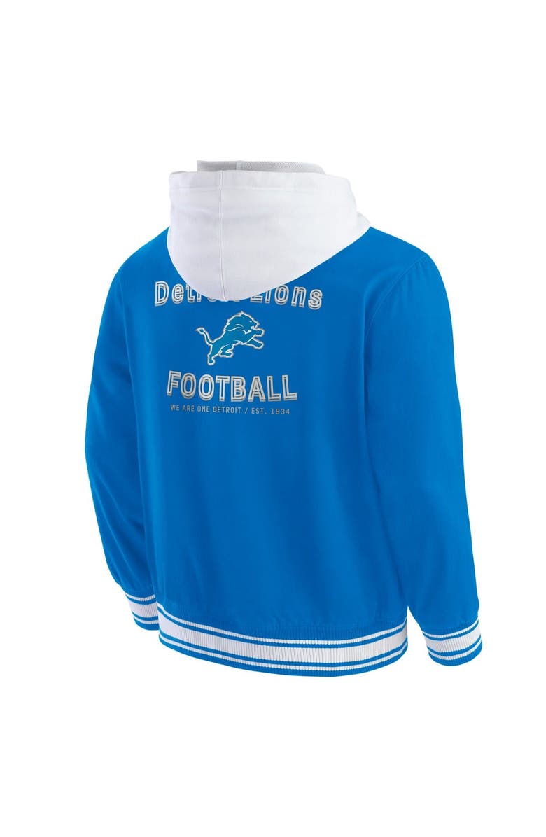 Darius Rucker Collection by Fanatics Men's Darius Rucker Collection by Fanatics Blue Detroit Lions Full-Snap Hoodie Jacket, Alternate, color, Blue