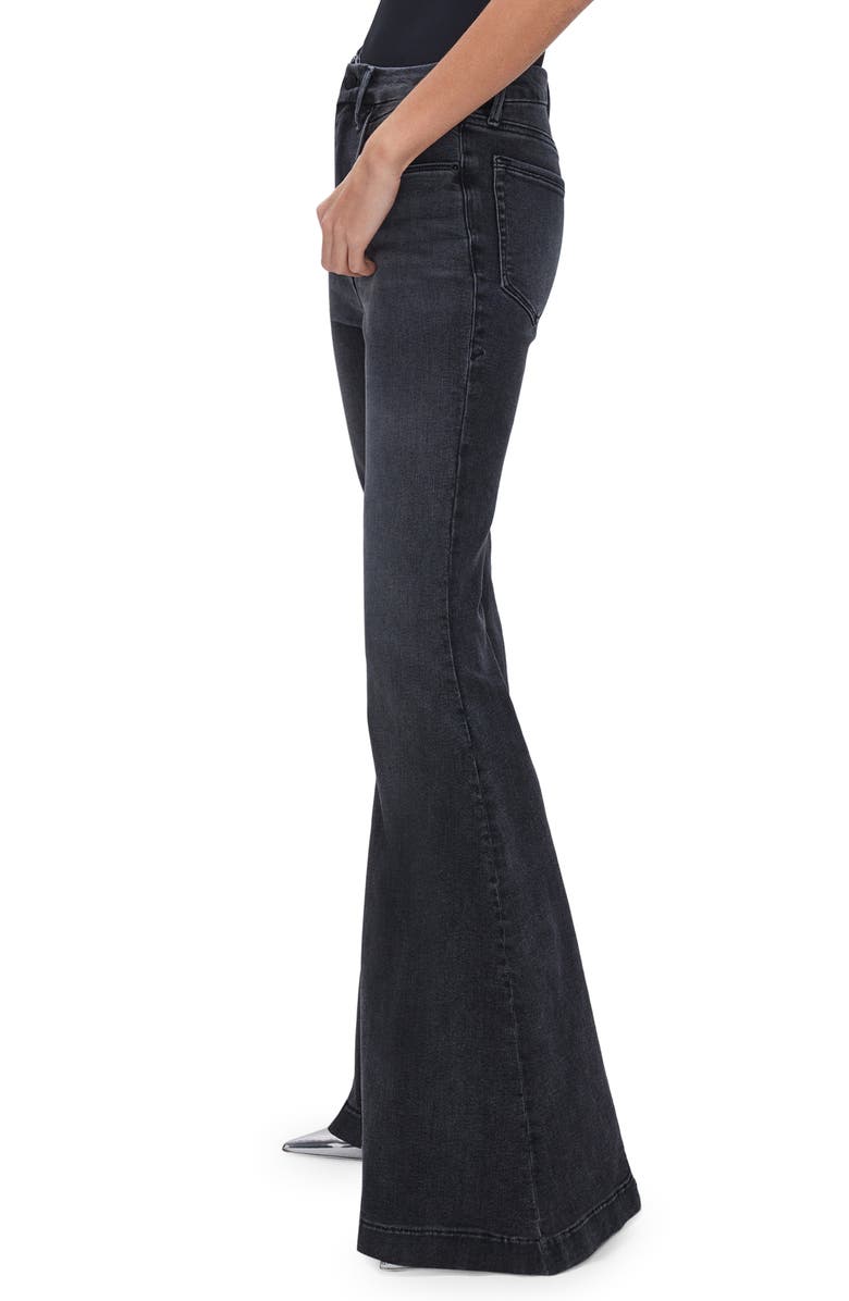 Good American Good Waist Flare Jeans, Alternate, color,