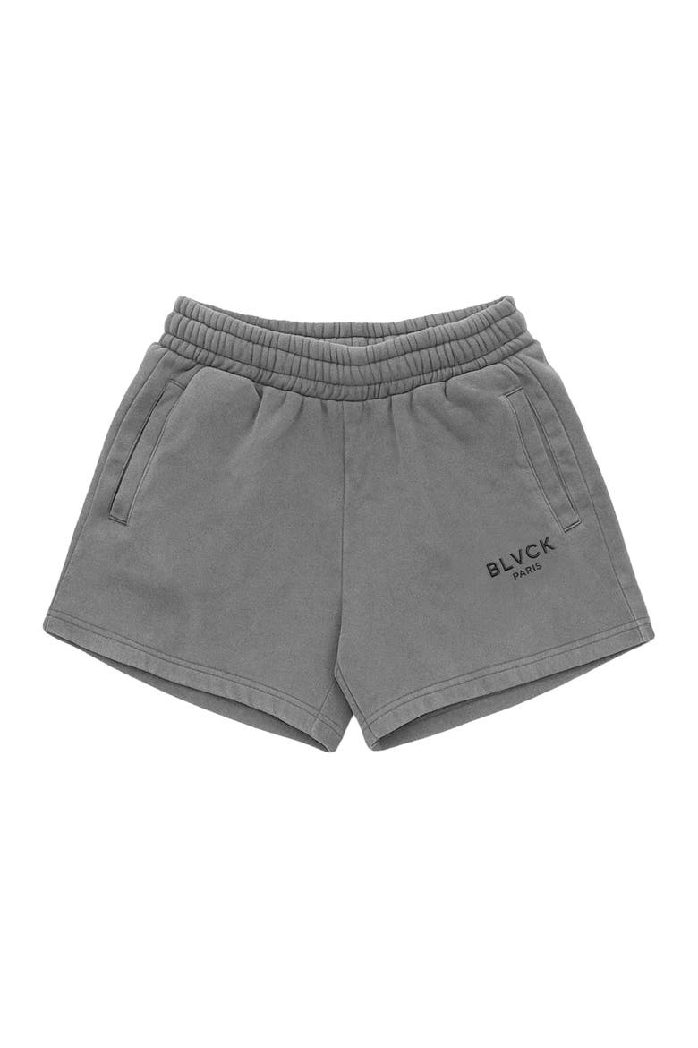 Acid Wash Mini Shorts, Alternate, color, Grey