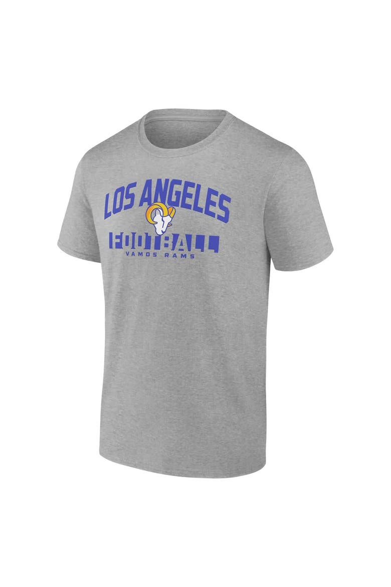 Men's Fanatics  Gray Los Angeles Rams Screen Blocking T-Shirt, Alternate, color, Gray