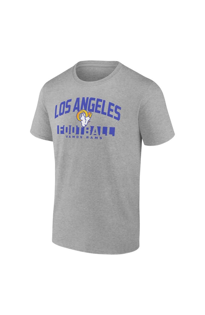 FANATICS Men's Fanatics  Gray Los Angeles Rams Screen Blocking T-Shirt, Alternate, color, Gray