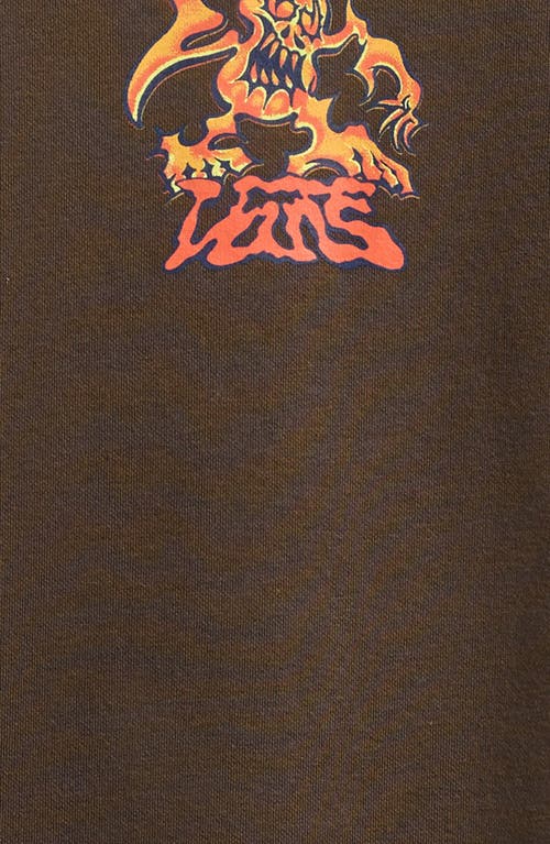 Vans Kids' Goblin Step Crew Crewneck Sweatshirt In Brown