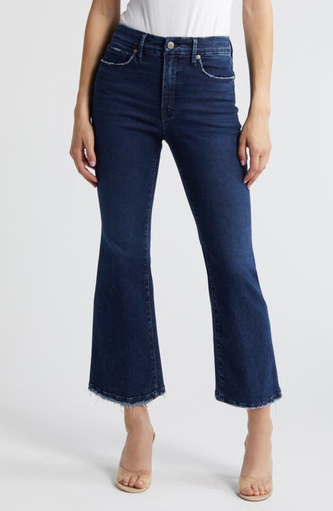 Good Legs Crop Mini Bootcut Jeans (Blue 224) (Regular & Plus)