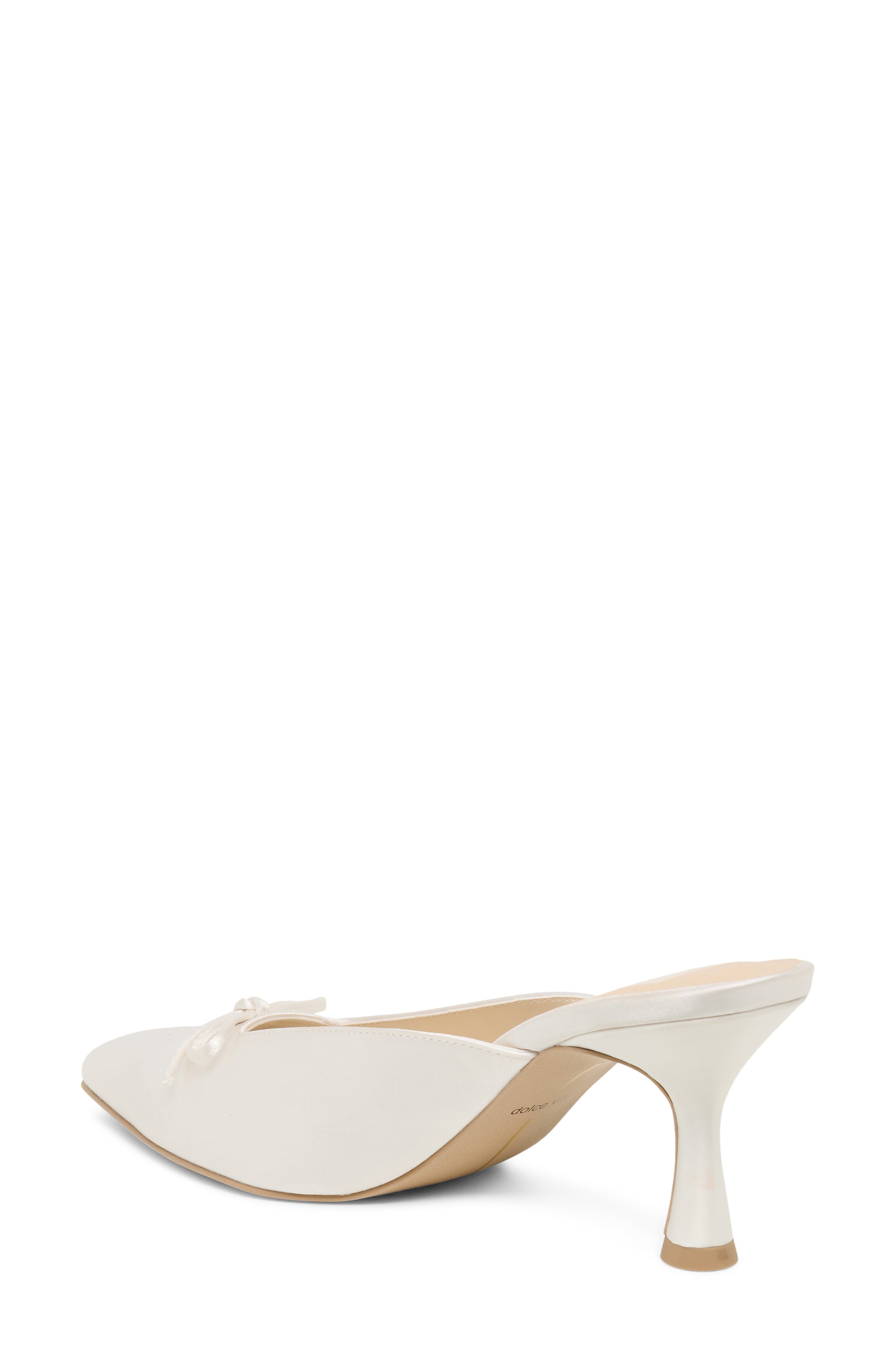 Dolce Vita Cleo Pointed Toe Pump, Alternate, color, Off White Satin