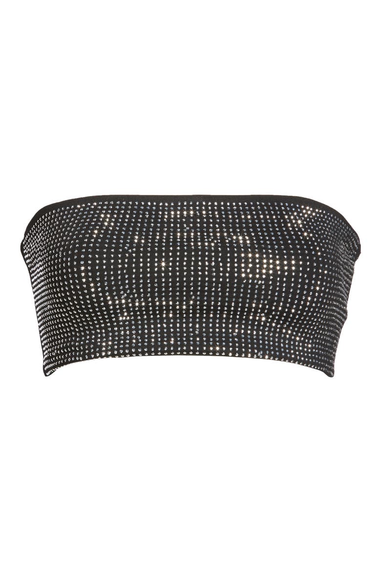 Aurora Bandeau Top, Alternate, color, BLACK