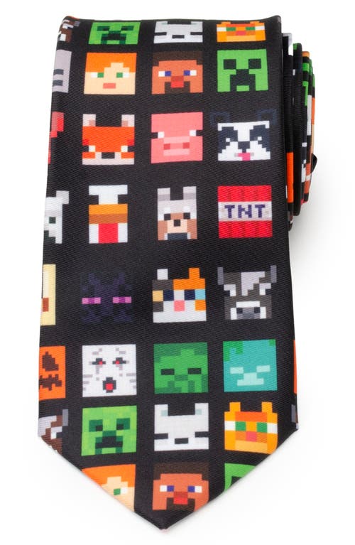 Cufflinks, Inc. Minecraft Characters Tie in Black 