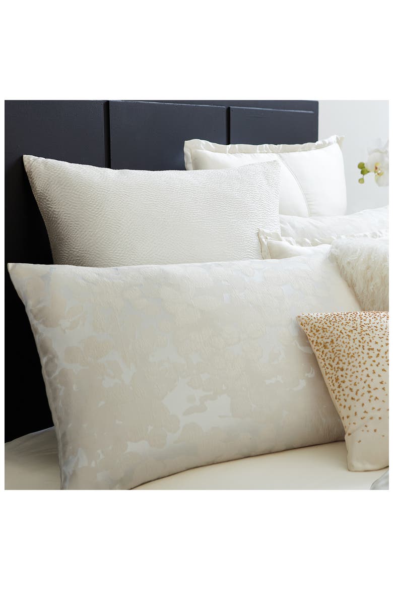 Donna Karan Aura Ripple Euro Sham, Alternate, color, IVORY