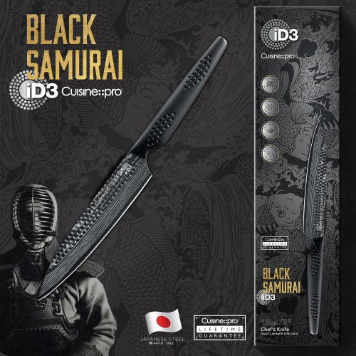 Cuisine::pro Id3 Black Samurai 5" Chefs Knife In Black