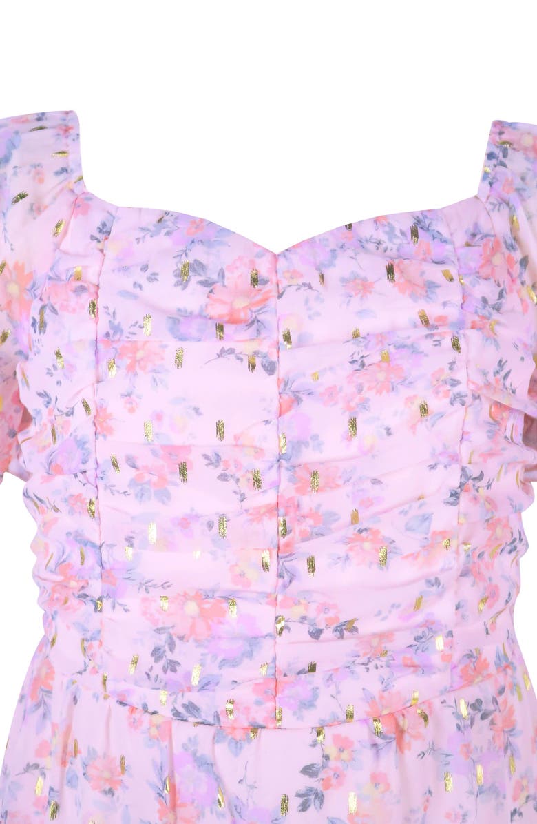 Zunie Kids' Yoryu Tiered Chiffon Dress, Alternate, color, 