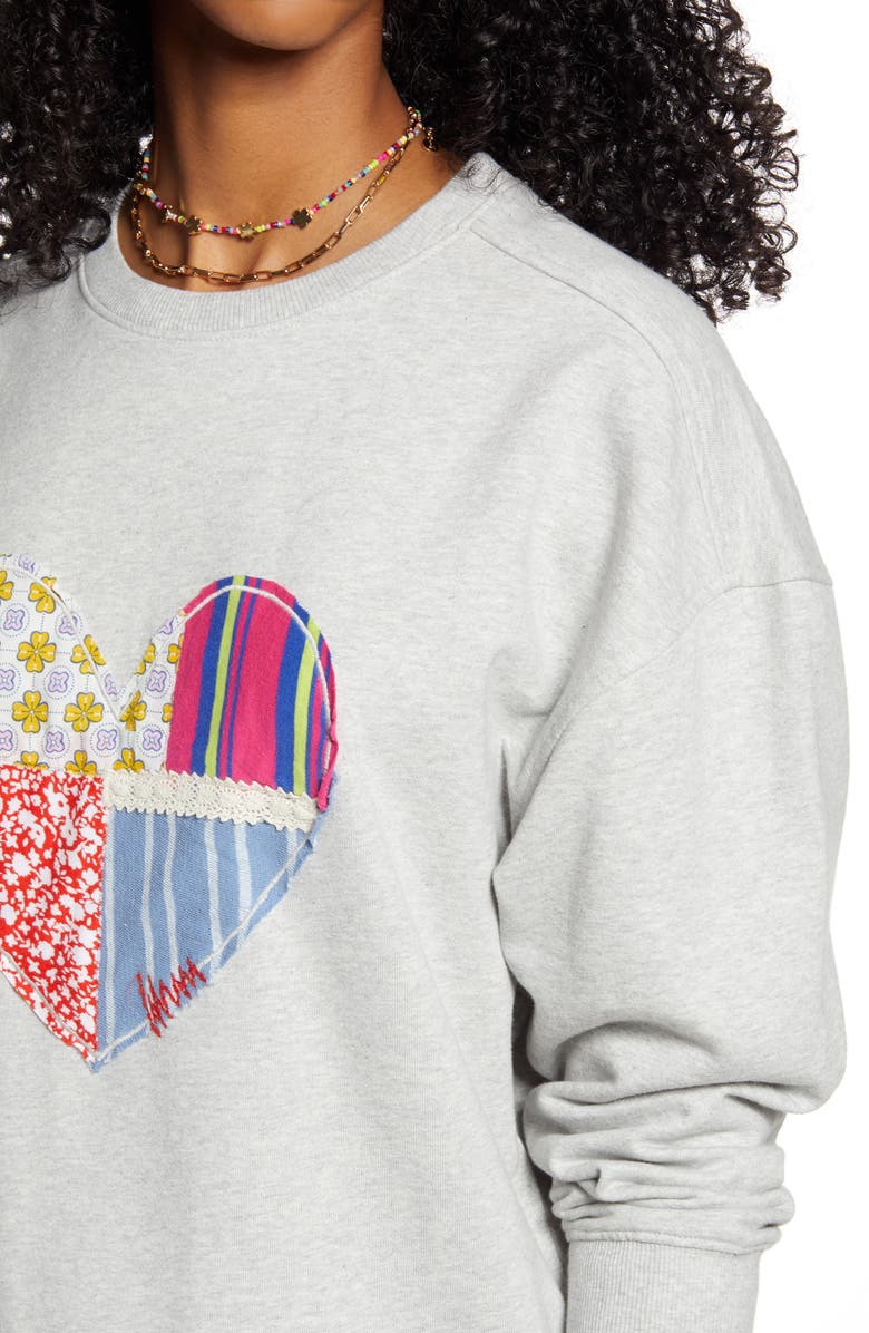 BP. Oversize Crewneck Sweatshirt, Alternate, color,