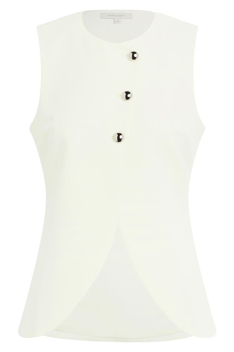 The Rachel Asymmetric Vest, Alternate, color, PEARL