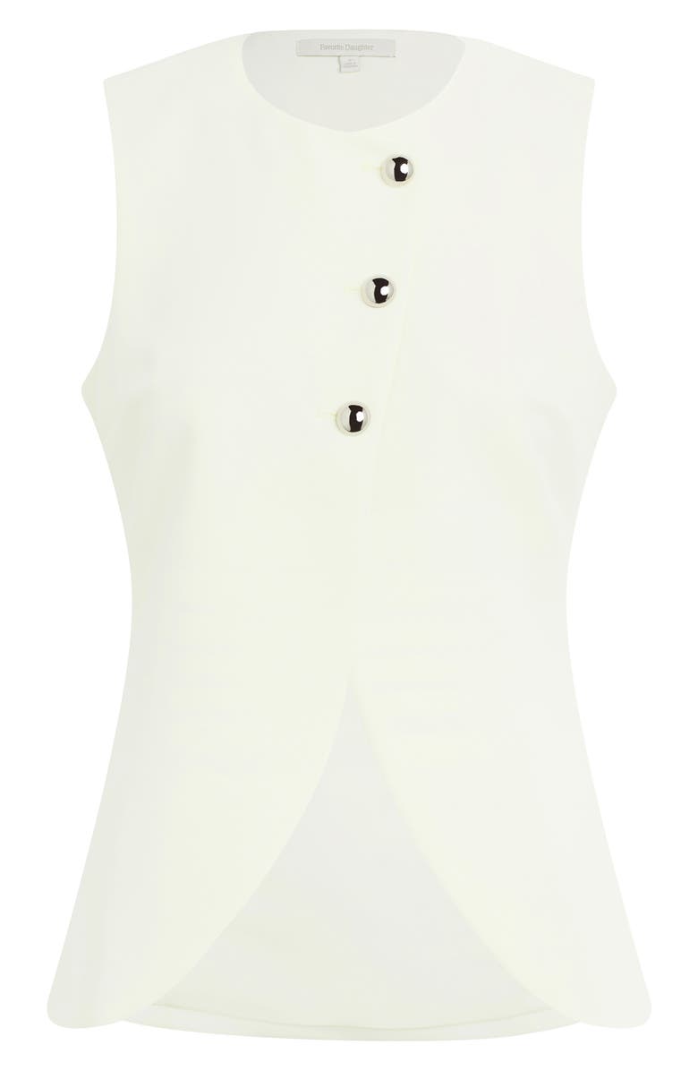 Favorite Daughter The Rachel Asymmetric Vest, Alternate, color, Pearl