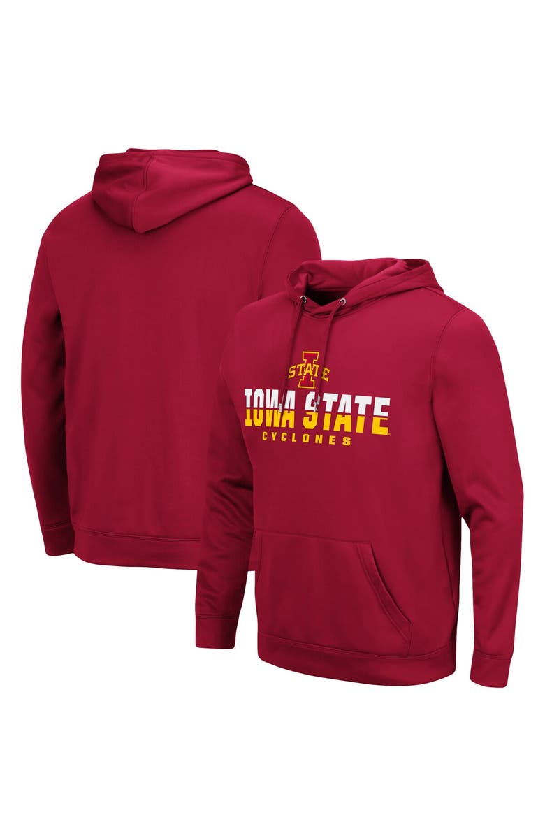 COLOSSEUM Men's Colosseum Cardinal Iowa State Cyclones Lantern Pullover Hoodie, Main, color, Cardinal