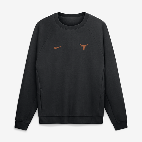 Men's Nike Black Texas Longhorns Premium Performance Raglan Dri-FIT Sweatshirt