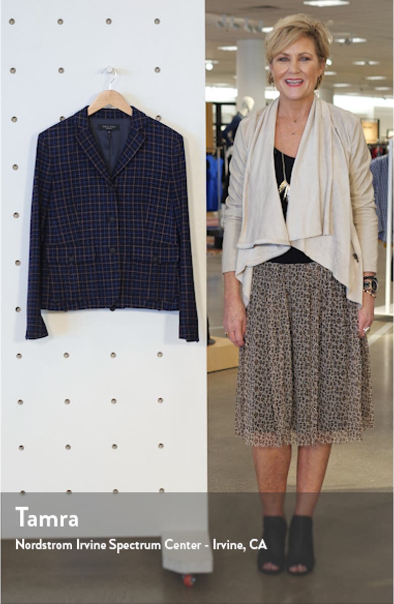 Nancie Check Blazer, sales video thumbnail