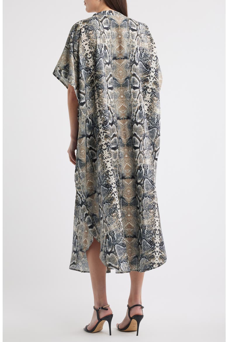 Ursula Print Dress, Alternate, color, GREY