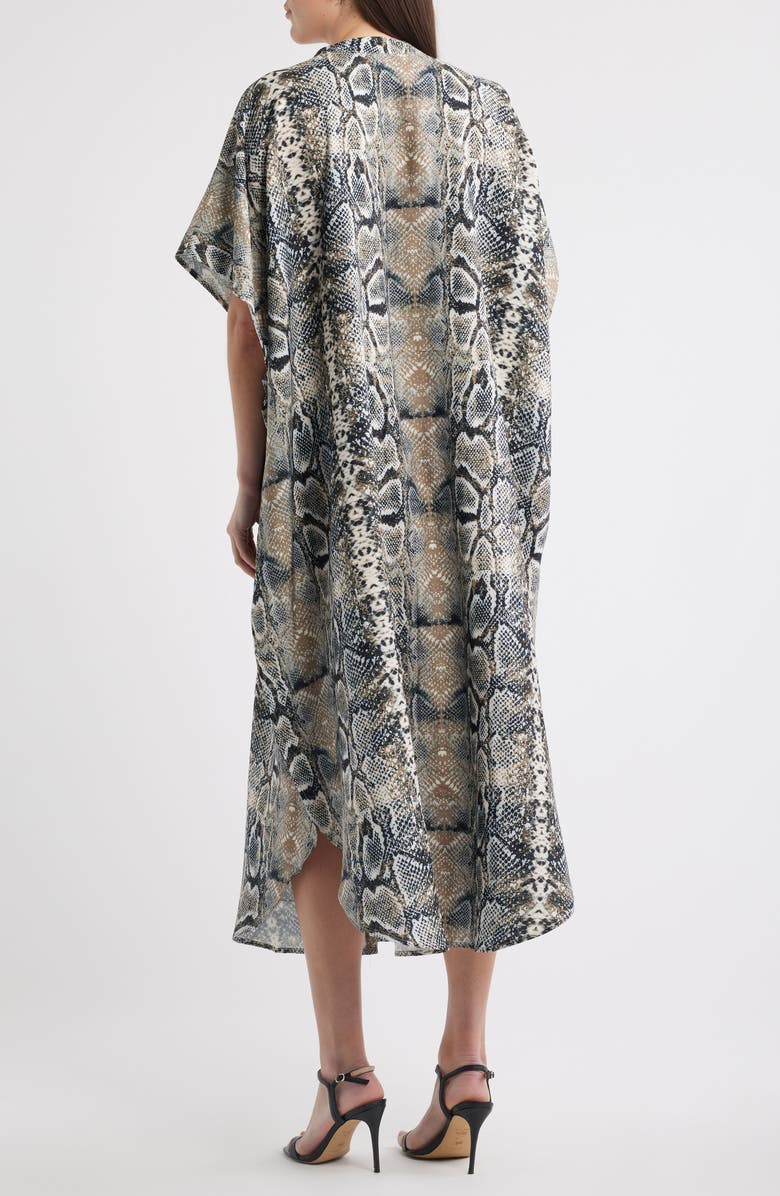 NIKKI LUND Ursula Print Dress, Alternate, color, Grey