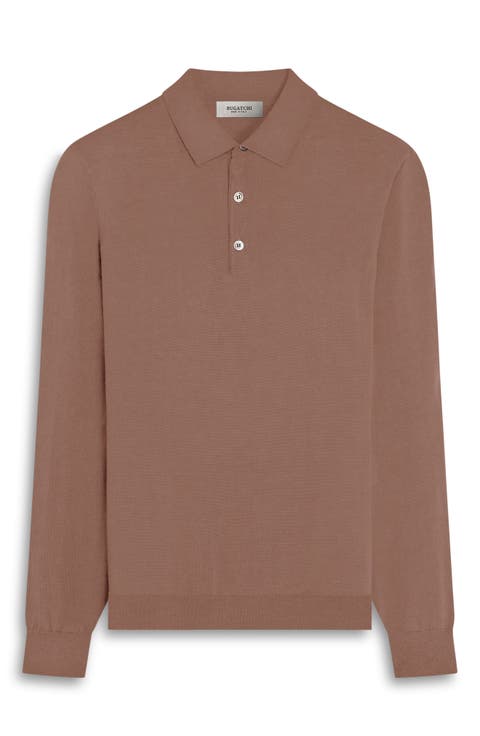 Merino Wool Polo Sweater