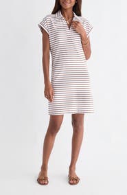vineyard vines Margo Stripe Short Sleeve Polo Dress