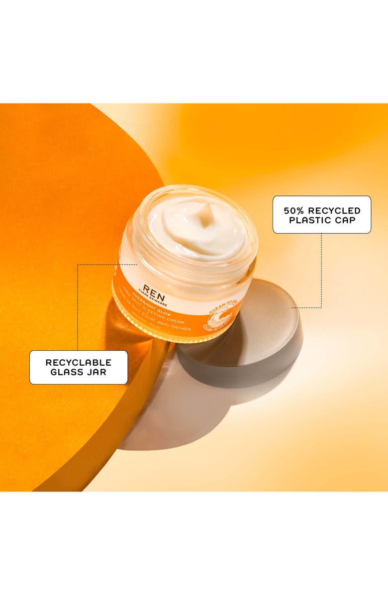 REN Clean Skincare Overnight Glow Dark Spot Sleeping Cream, Alternate, color, 