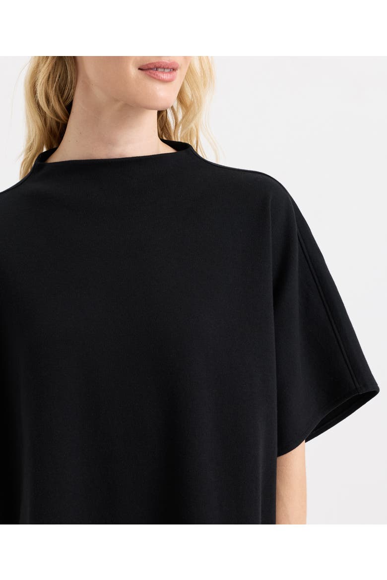 Organic Cotton Roam Capelet Top, Alternate, color, Black