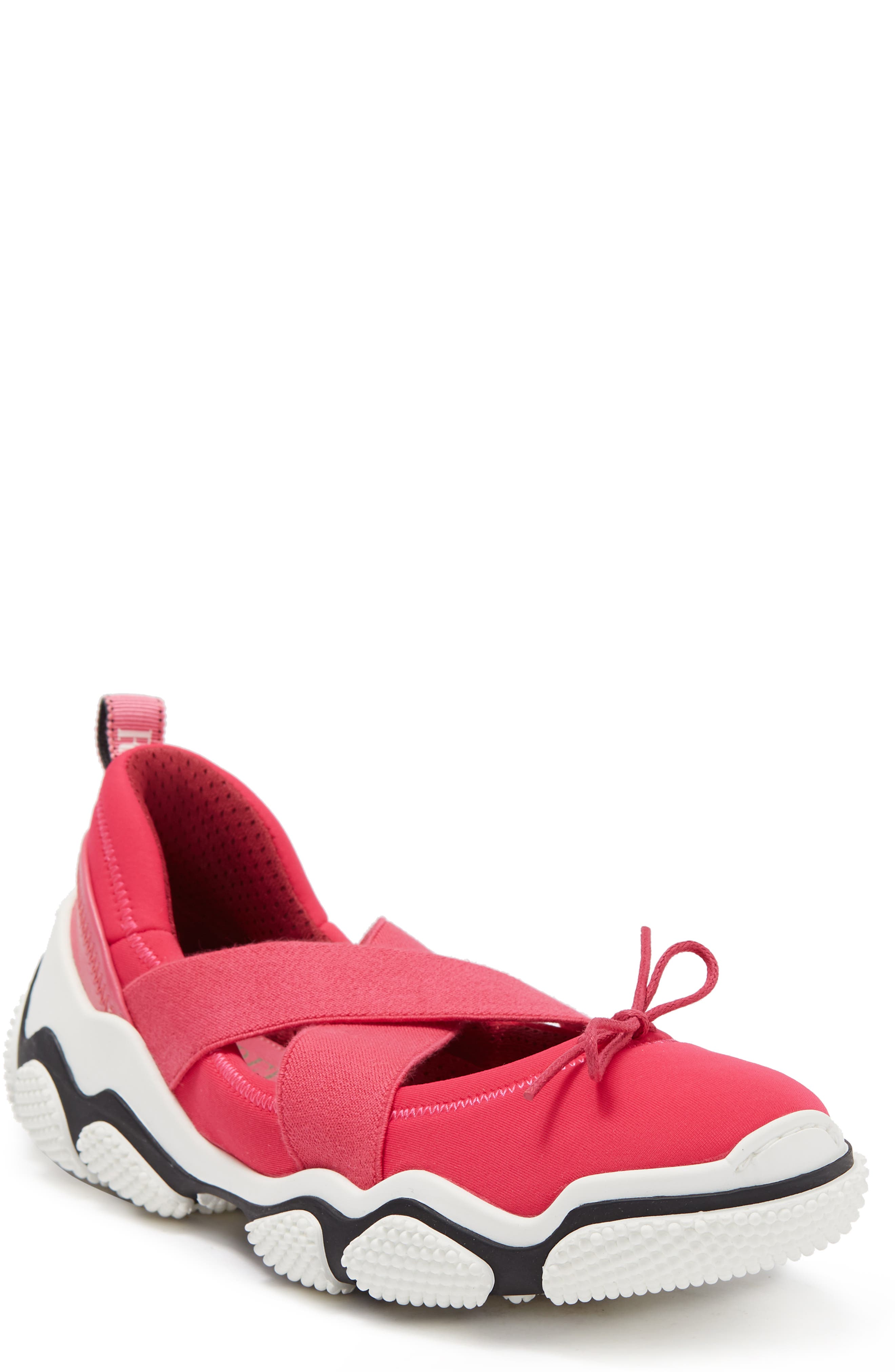 RED Valentino Gored Strap Sneaker Flat, Main, color, 