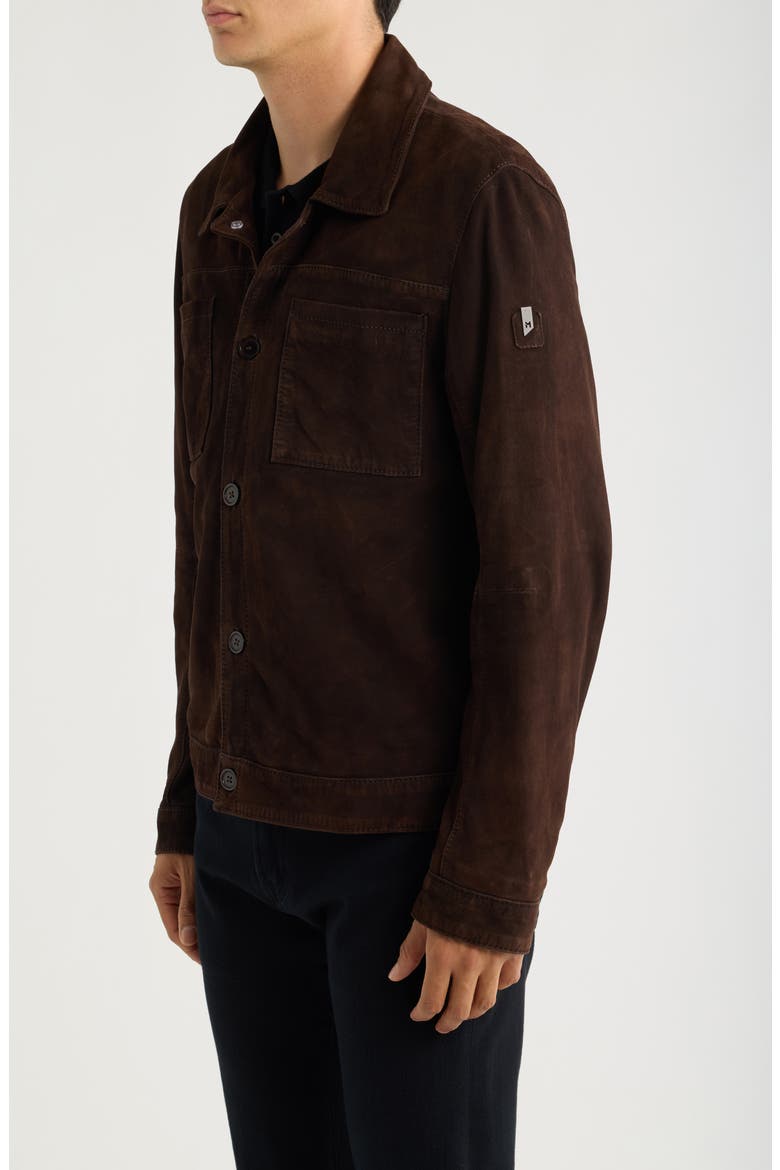 Yukon Leather Jacket, Alternate, color, DARK CHOCOLATE