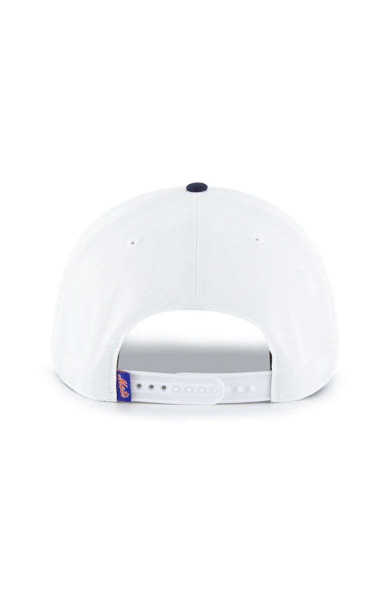 '47 Men's '47 White New York Mets Flag Script Hitch Snapback Hat, Alternate, color,