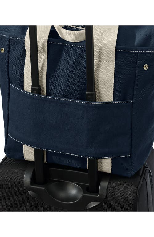 Lands' End Canvas Multiway Pocket Tote In Radiant Navy