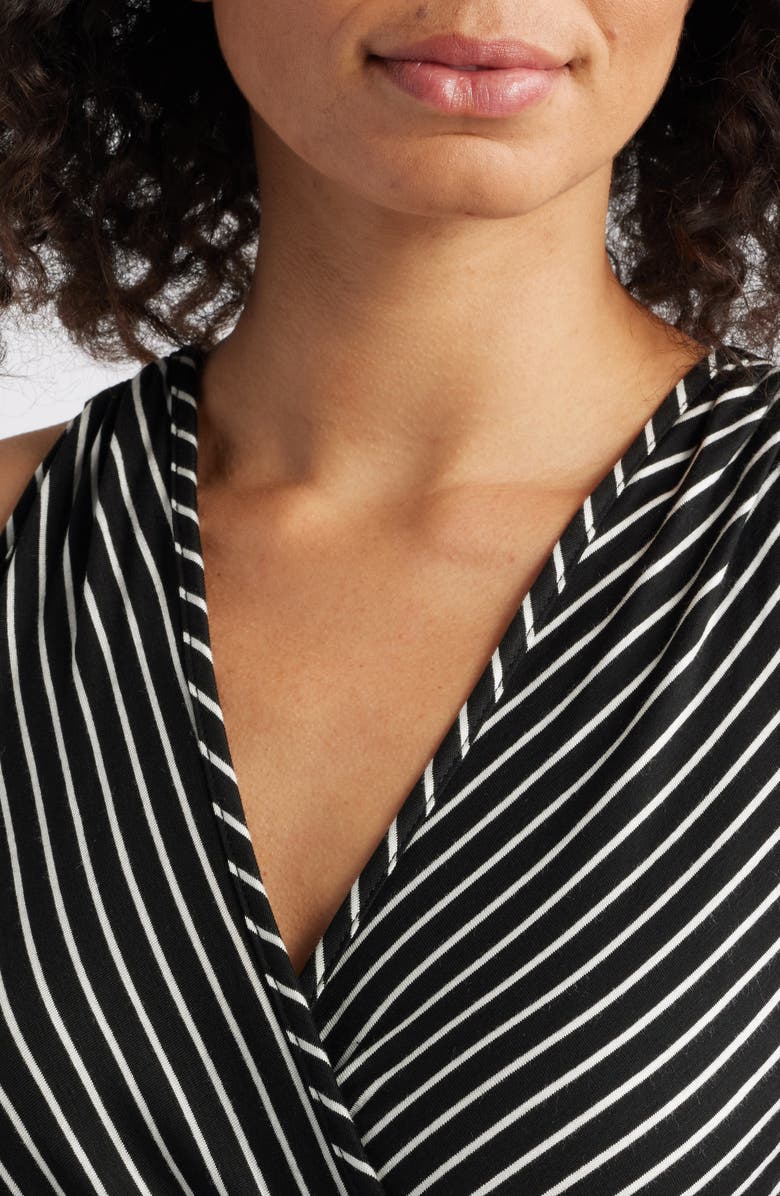 Loveappella Wrap Halter Tank, Alternate, color, Black