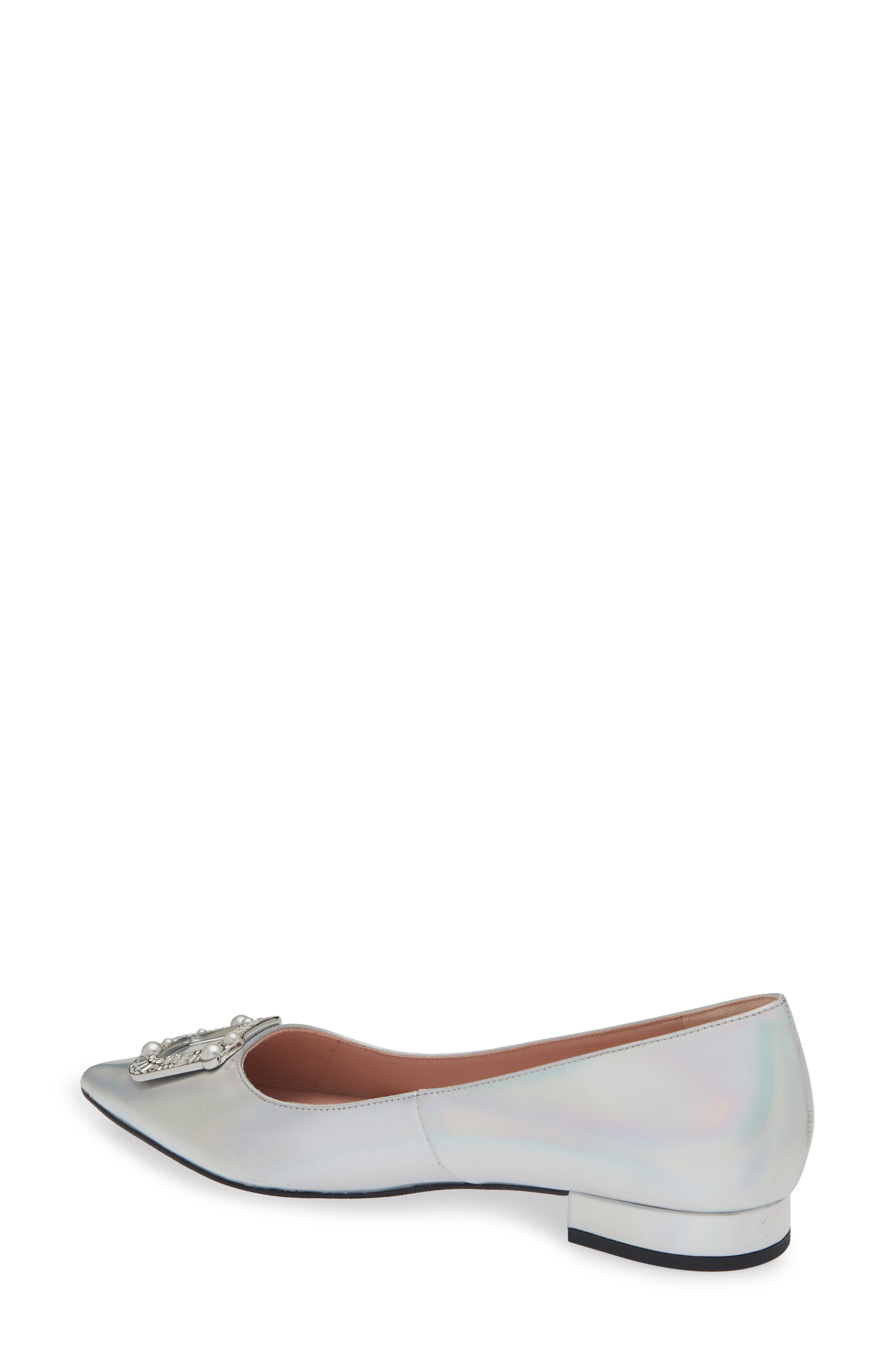 Kate Spade New York buckle up pointed toe pump, Alternate, color, Iridescent