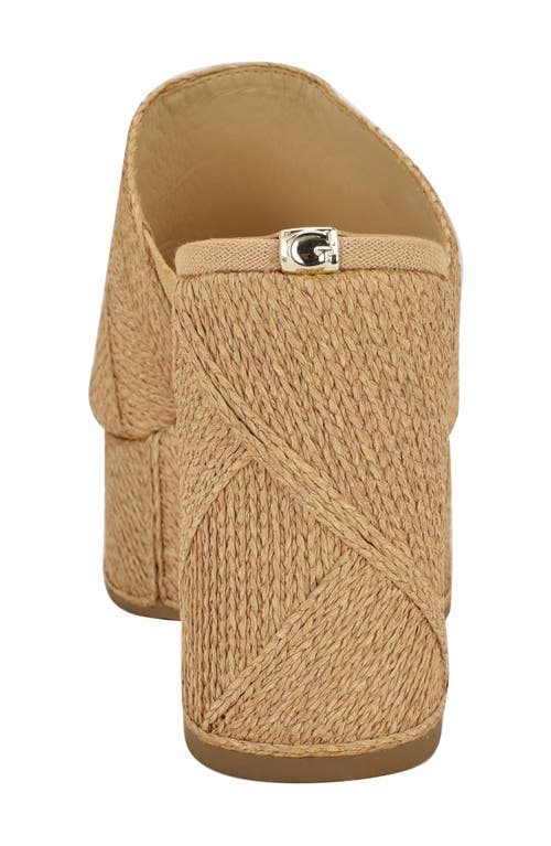 Guess Evenz Platform Wedge Sandal In Neutral