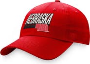 TOP OF THE WORLD Men's Top of the World Red Nebraska Huskers Slice Adjustable Hat