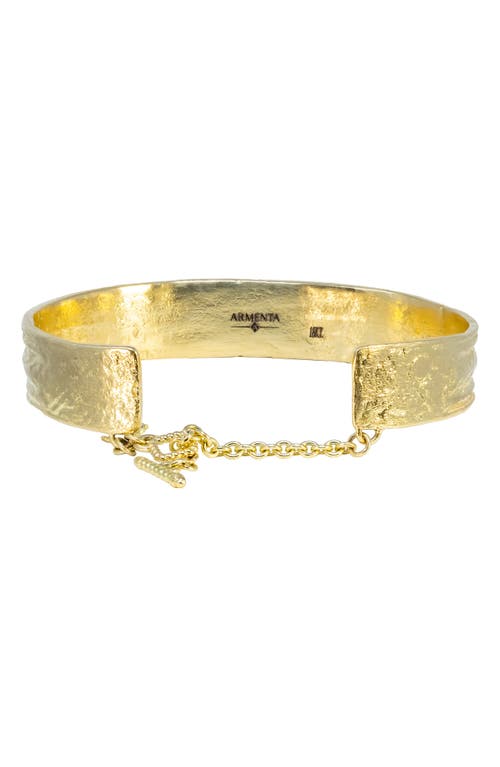 Armenta Artifact Diamond Cuff Bracelet In Gold