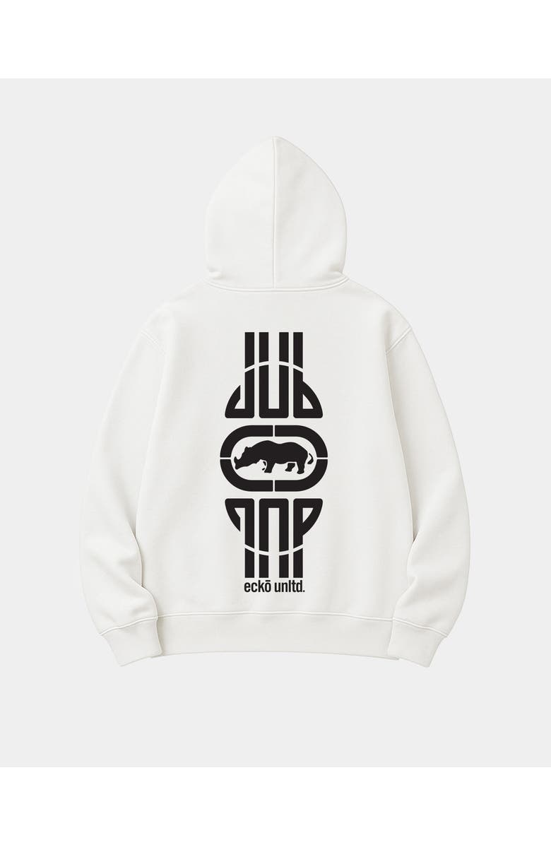 ECKO JDUB Rhino Hoodie, Alternate, color, Off White
