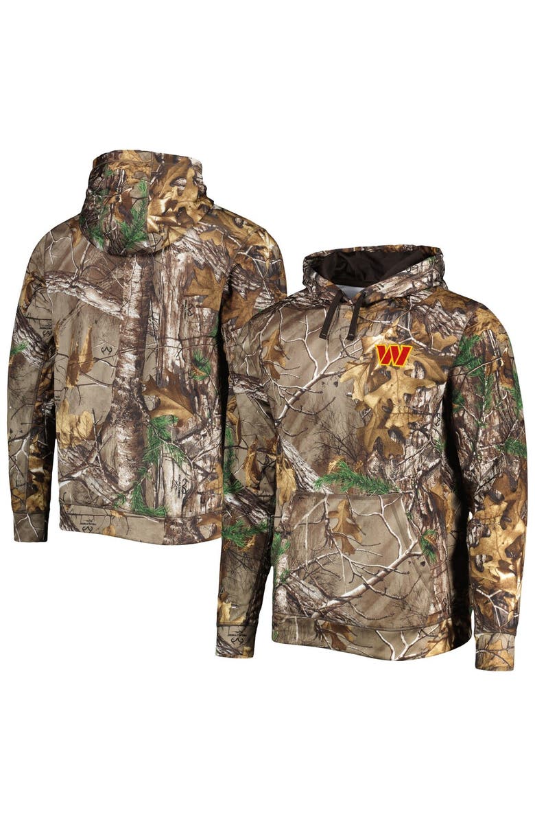 DUNBROOKE Men's Dunbrooke Realtree Camo Washington Commanders Circle Champion Tech Fleece Pullover Hoodie, Alternate, color, Realtree Camo