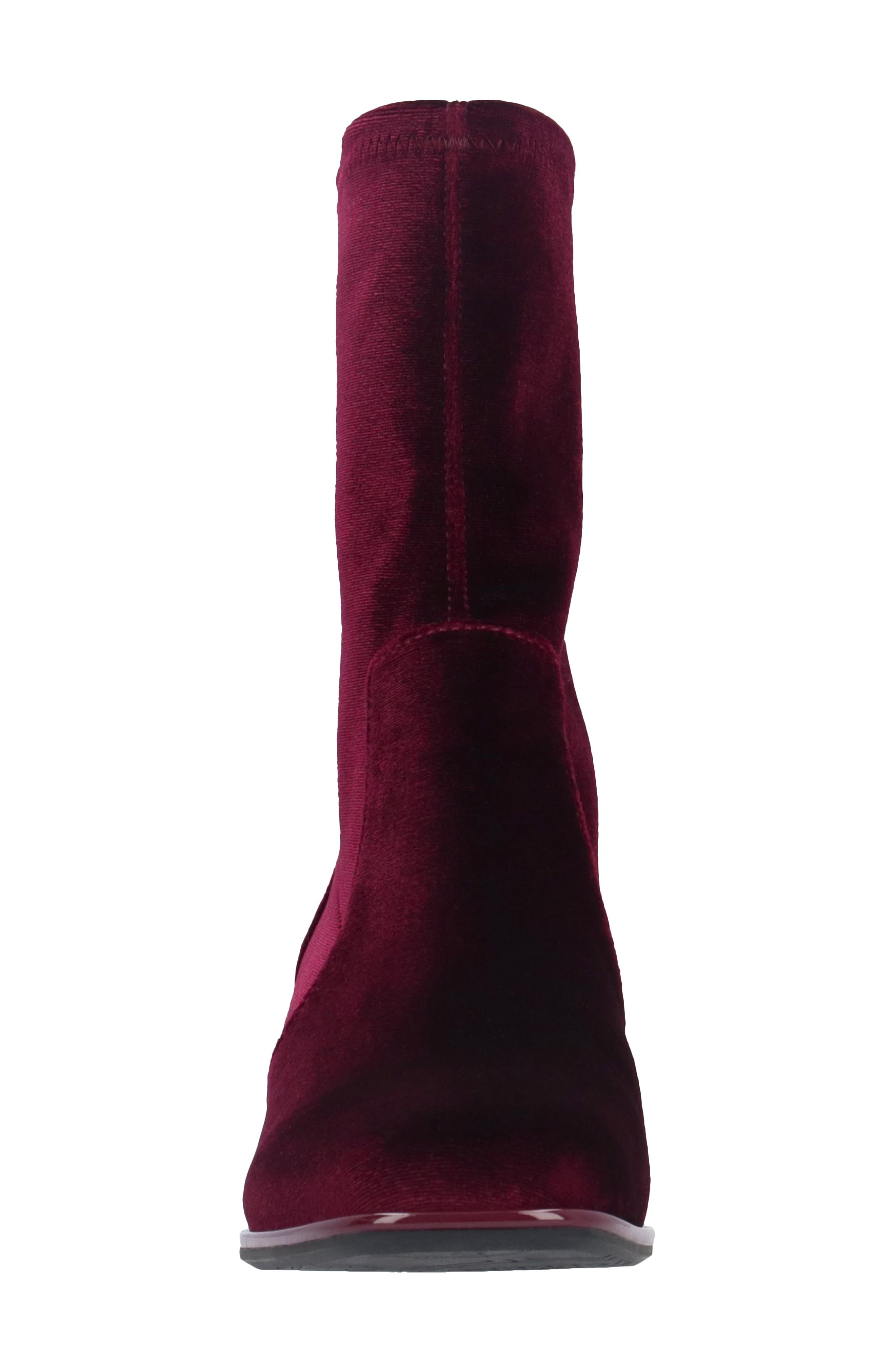 Nyvani Bootie, Alternate, color, MERLOT