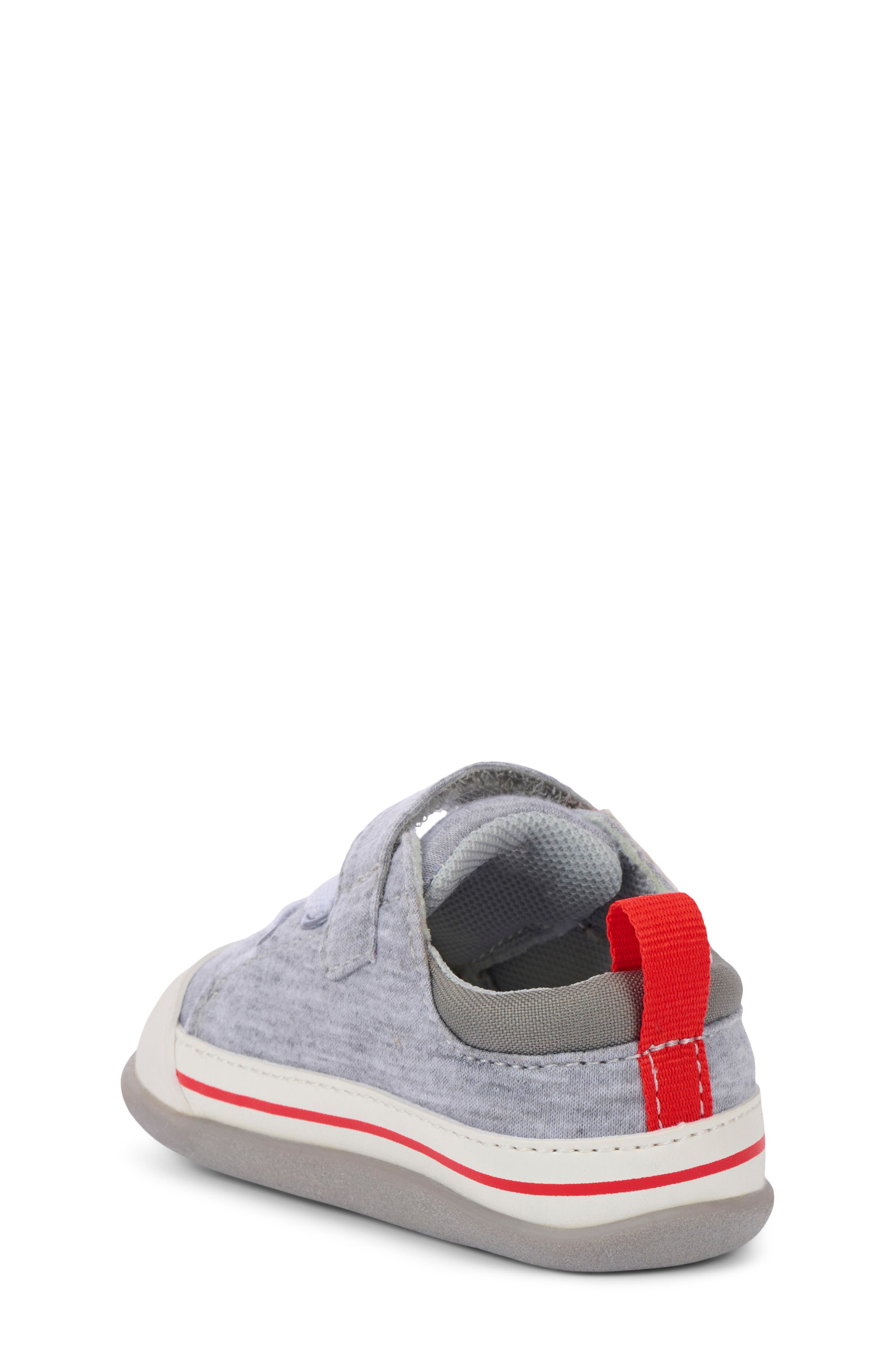 See Kai Run Kids' Mini Stevie Sneaker, Alternate, color, Gray Jersey/ Red