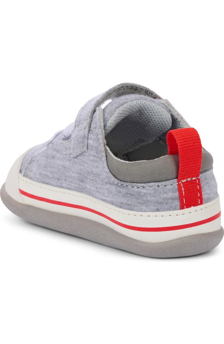 See Kai Run Kids' Mini Stevie Sneaker, Alternate, color, Gray Jersey/ Red