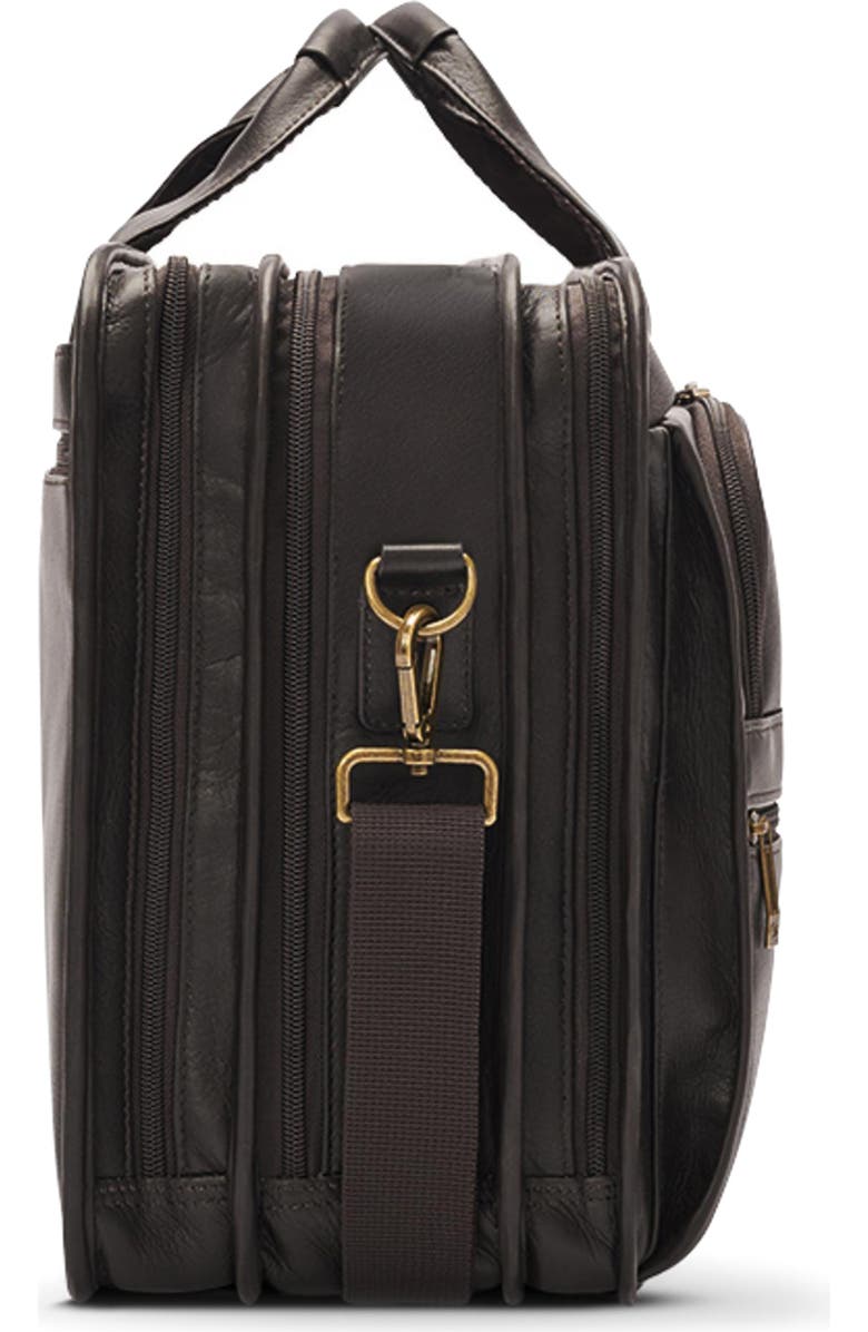 SOLO NEW YORK Midtown Classic Leather Briefcase, Alternate, color, Dark Brown