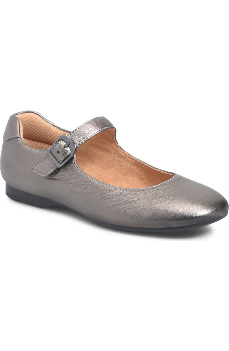 Comfortiva Kaylee Mary Jane Flat, Main, color, Dark Pewter