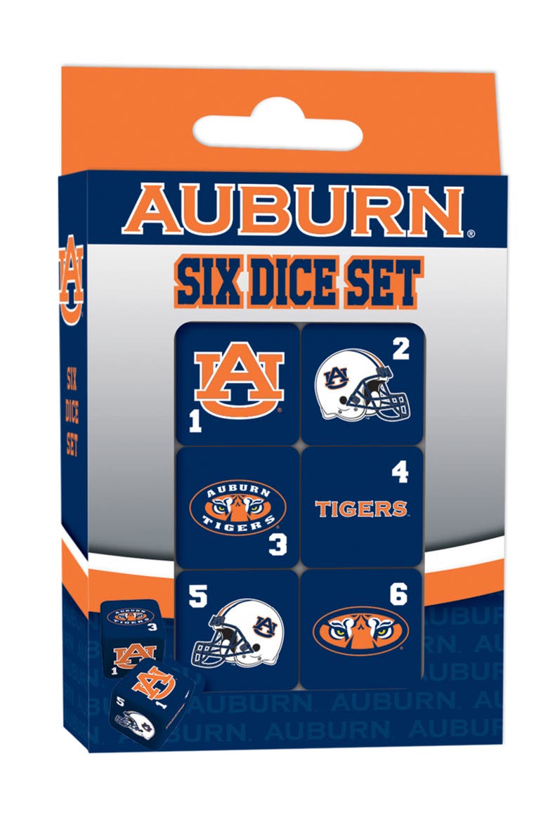 Auburn Tigers Dice Set - 19mm, Main, color, Multicolor