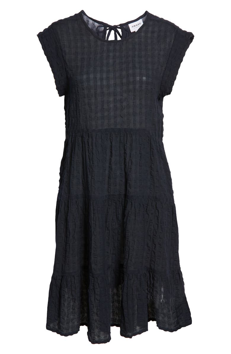 AWARE by VERO MODA Polite Seersucker Swing Dress, Alternate, color, 