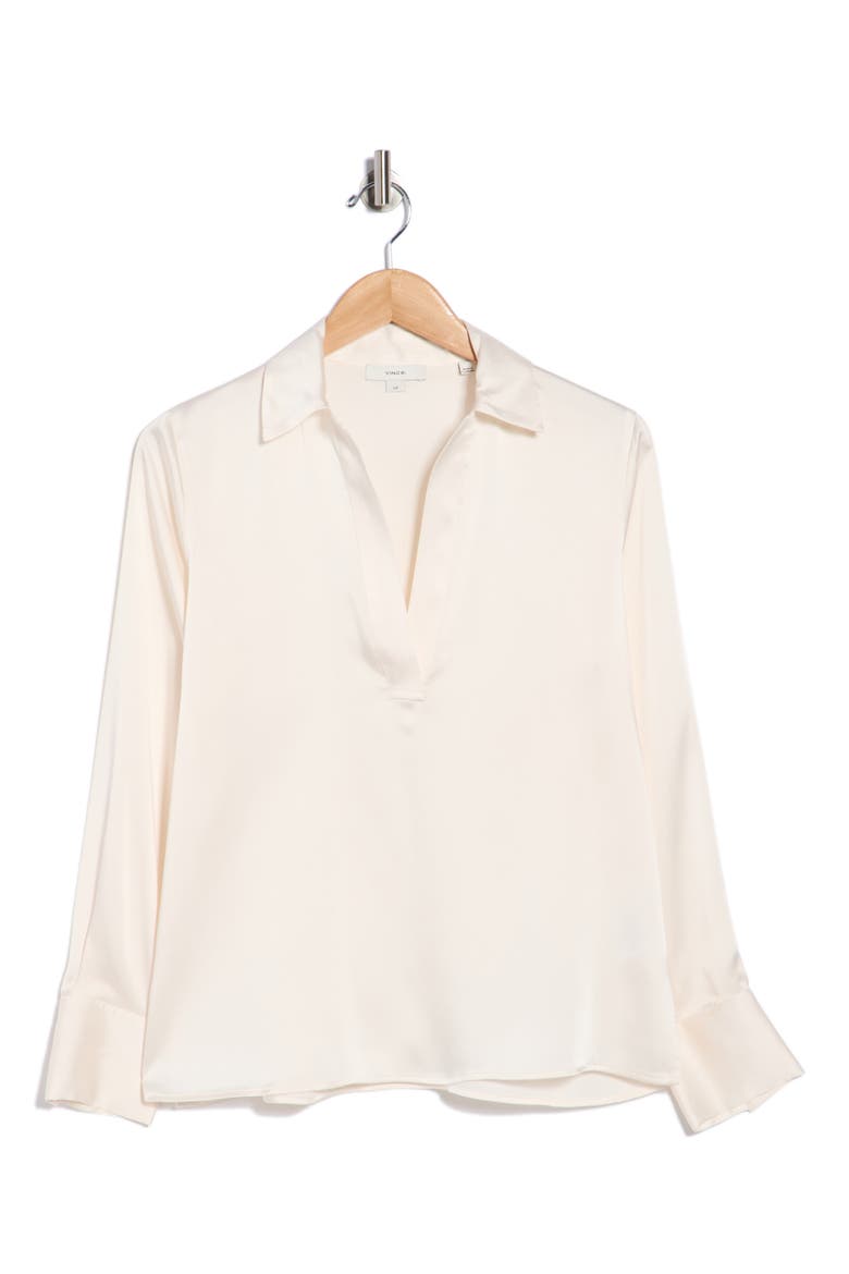 Long Sleeve Satin Top, Alternate, color, CHIFFON