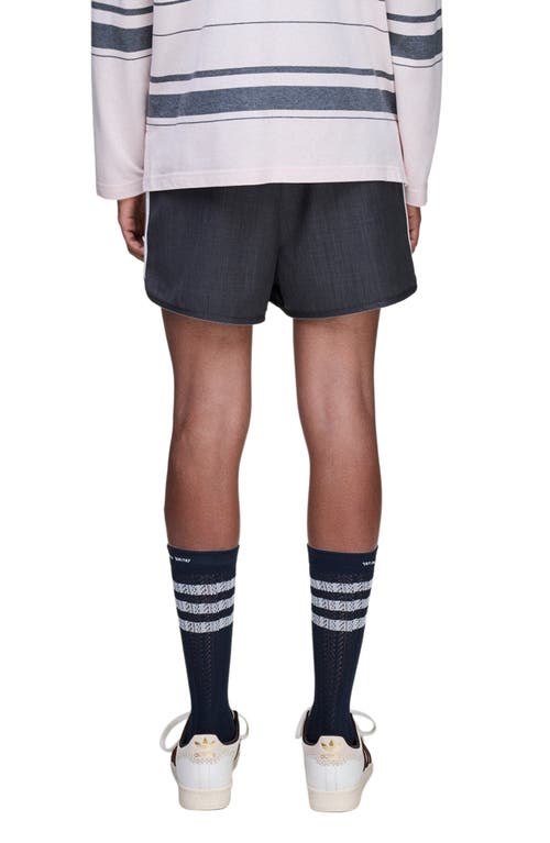 Adidas Originals Adidas X Wales Bonner Wool Blend Twill Shorts In Gray