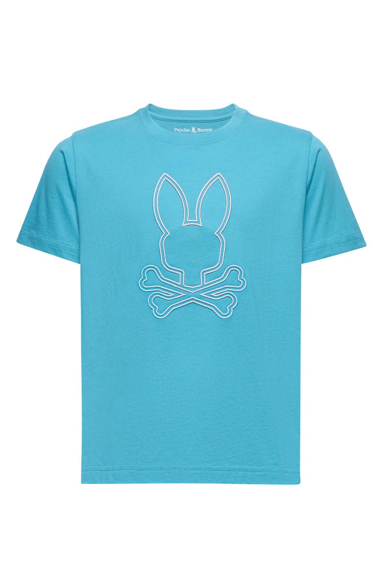 Psycho Bunny Kids' Durango Embroidered T-Shirt, Main, color, 